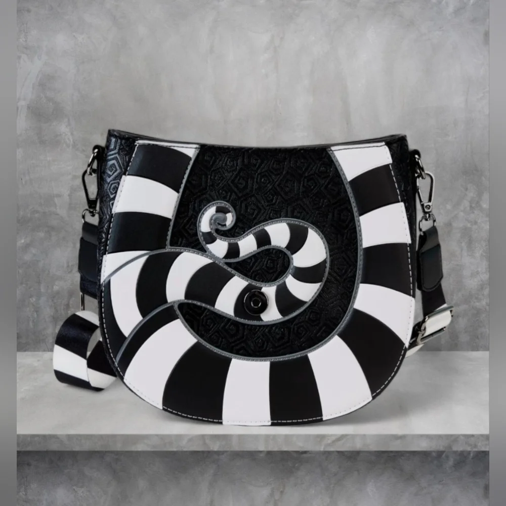 NWT Beetlejuice Sandworm Crossbody Loungefly 🖤 - Picture 4 of 6